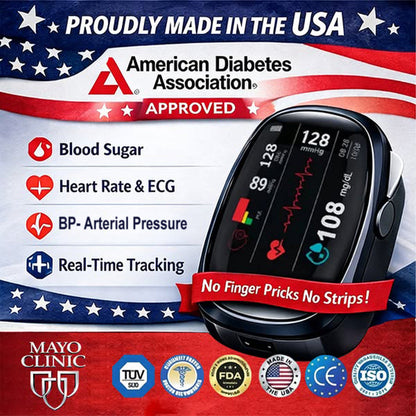 🔥Final 3 Hours – Limited Stock Left🏆Non-Invasive Smart Blood Sugar Tracking Device 99.9% Accuracy (Mayo Clinic Recommended)